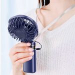 手持ち携帯扇風機 5段階風量調整  折れ畳式 卓上扇風機 アウトドア ファン ミニ扇風機 熱中症対策  全4色 SKU:IPC05102024015 - Image 9