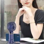 手持ち携帯扇風機 5段階風量調整  折れ畳式 卓上扇風機 アウトドア ファン ミニ扇風機 熱中症対策  全4色 SKU:IPC05102024015 - Image 18
