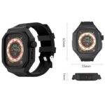 Apple watch ultra 49mm 一体型 バンド メタル+シリコン製アップルウォッチ カバーApple Watch 49mm 腕時計バンド アップル ウォッチ ベルト 全14色 SKU:IPC05102024027 - Image 8