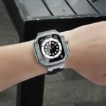 Apple watch ultra 49mm 一体型 バンド メタル+シリコン製アップルウォッチ カバーApple Watch 49mm 腕時計バンド アップル ウォッチ ベルト 全14色 SKU:IPC05102024027 - Image 7