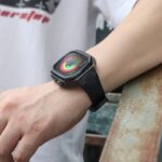 Apple watch ultra 49mm 一体型 バンド メタル+シリコン製アップルウォッチ カバーApple Watch 49mm 腕時計バンド アップル ウォッチ ベルト 全14色 SKU:IPC05102024027 - Image 6