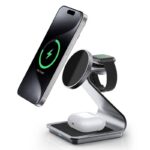 3in1ワイヤレス充電器 Apple watch &Air Pods充電可能 ワイヤレス充電 スタンド機能 PD15W 快速充電器 magsafe充電器 全2色 SKU:IPC05102024034 - Image 6
