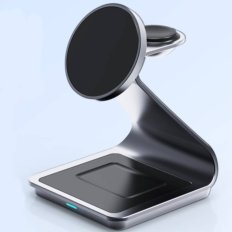IPC05102024034-5.jpg 3in1ワイヤレス充電器 Apple watch &Air Pods充電可能 ワイヤレス充電 スタンド機能 PD15W 快速充電器 magsafe充電器 全2色 SKU:IPC05102024034 - Image 1