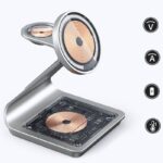 3in1ワイヤレス充電器 Apple watch &Air Pods充電可能 ワイヤレス充電 スタンド機能 PD15W 快速充電器 magsafe充電器 全2色 SKU:IPC05102024034 - Image 7