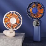 手持ち携帯扇風機 6段階風量調整 折れ畳式 卓上扇風機 アウトドア ファン ミニ扇風機 熱中症対策 全2色 SKU:IPC05112024008