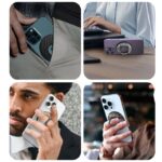 折り畳式 マグネット式 スマホ スタンド Magsafe対応 スマートフォン リングホルダースタンドホルダー 全18色 SKU:IPC05142024001 - Image 8