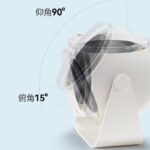 壁掛け扇風機 100段高速大風量 卓上扇風機 3600mAh内臓バッテリーアウトドア ファン ミニ扇風機 熱中症対策  全3色 SKU:IPC05172024011 - Image 4