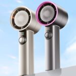 手持ち携帯扇風機 折れ畳式 卓上扇風機 3段階風量調整 3600mAhバッテリー内蔵ミニ扇風機 アウトドア ファン 熱中症対策  全2色 SKU:IPC05222024014 - Image 2