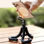 マグネット式  三脚 スマホホルダー TELESIN  フレキシブル三脚  magsafe式 軽量  スマホスタンド三脚 ミニ三脚 スマホスタンド SKU:IPC05222024029 - Image 2