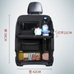 レザーバックシートポケット  カー用品 テーブル ドリンクホルダー  大量収納 バッグシート スマホ・タブレットも収納可能 簡単装着 単個  全2色 SKU:IPC05232024021 - Image 3