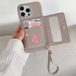 iPhone15 背面型ケース 15Pro PUレザー ケース iPhone15Pro max PU合成革 レザー ケース スマホケース 全8色 SKU:IPC05242024005 - Image 16