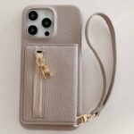 iPhone15 背面型ケース 15Pro PUレザー ケース iPhone15Pro max PU合成革 レザー ケース スマホケース 全8色 SKU:IPC05242024005 - Image 5