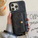 iPhone15 背面型ケース 15Pro PUレザー ケース iPhone15Pro max PU合成革 レザー ケース スマホケース 全8色 SKU:IPC05242024008 - Image 15