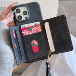 iPhone15 背面型ケース 15Pro PUレザー ケース iPhone15Pro max PU合成革 レザー ケース スマホケース 全8色 SKU:IPC05242024008 - Image 13