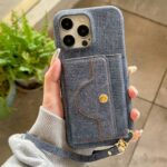 iPhone15 背面型ケース 15Pro PUレザー ケース iPhone15Pro max PU合成革 レザー ケース スマホケース 全8色 SKU:IPC05242024008 - Image 6