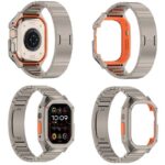 Apple watch Ultra1/2 バンド  ベルト 一体型 ステンレス製 Apple Watch 42/44/45/49mmバンド アップルウォッチ バンド 取付簡単 全4色 SKU:IPC05252024004 - 画像 (8)