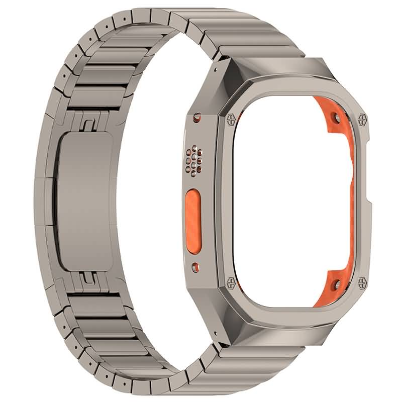IPC05252024004-08.jpg Apple watch Ultra1/2 バンド ベルト 一体型 ステンレス製 Apple Watch 42/44/45/49mmバンド アップルウォッチ バンド 取付簡単 全4色 SKU:IPC05252024004 - 画像 (1)