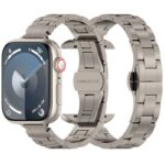 Apple watch バンド  チタン合金 ベルト Apple Watch 42/44/45/49mmバンド アップルウォッチ バンド 取付簡単 全4色  SKU:IPC05252024006