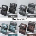 多機能収納バッグ 防水防汚 小物入れ バックシートポケット カー用品 テーブル ドリンクホルダー 大量収納 バッグシート スマホ・タブレットも収納可能 簡単装着 単個 全2種類 SKU:IPC05302024004 - Image 4