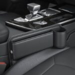 運転席用と助手席用 PU皮革 カーシート隙間収納ボックス 左右対応 車用サイド収納ボックス カー用品 PUレザー車シート収納ポケットサイド 左右対称 単個 Black SKU:IPC05302024006 - Image 3