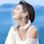 携帯扇風機 ネッククーラー 3段階調整 首かけ扇風機 ファンレスファン ハンズフリー扇風機 5000mAh内臓バッテリー 角度調節可能 USB充電式首かけ携帯扇風機 ネックファン 全4色 SKU:IPC05302024022 - 画像 (15)