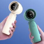 100段高速大風量 携帯扇風機 5000mAh内臓バッテリー 折れ畳式 卓上扇風機 ハンディファン 携帯扇風機 風量調節 熱中症対策 全3色 SKU:IPC05302024023 - 画像 (2)
