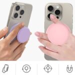 Magsafe対応 スマホグリップ スマホスタンド グリップホルダー 超強力磁石搭載 落下防止 携帯スタンド ぷにぷにシリコンスマホグリップ マグセーフ対応 全8色 SKU:IPC06022024001 - Image 6