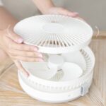 折れ畳式卓上扇風機 8000mAh 内臓バッテリー 3段階風量調節 930mmまで伸ばす可能 携帯扇風機高度調節 熱中症対策 扇風機ファン SKU:IPC06022024018 - Image 5