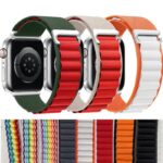 Apple Watch 38/40/41mm バンド ベルト ナイロン製 42/44/45/49mmバンド アップルウォッチ バンド 取付簡単 全17色 SKU:IPC06022024031