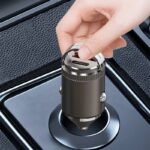 車載USBカーチャージャー 車載充電器 シガーソケット 2ポート USBカーチャージャー急速充電器 車用スマホ充電器 車内用スマホ充電器 全2色 SKU:IPC06022024035 - Image 2