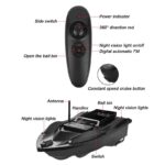 ボートドローン RC 餌ボート ベイトボート 電池2個付き GPS搭載 ボートラジコンRC 船釣り 狩猟 漁船 獲物回収 大容量バッテリー 魚群探知機 水上水中探査撮影対応 全5種類 SKU:IPC06042024033 - Image 4