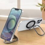スマホ スタンド  Magsafe スマホスタンド  折り畳式 マグネット式 スマートフォン ホルダー 卓上 スタンドホルダーMagsafeアクセサリー  SKU:IPC06082024024 - Image 3