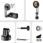 超強磁力 Gopro/DJI/insta360/スマホ多機種対応 マグネットバックパック  アクションカメラ バックパック  カメラマウント マグネット式マウント vlog撮影 SKU:IPC06082024034 - 画像 (6)