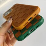 iPhone15 背面型ケース 15Pro PUレザー ケース iPhone15Pro max PU合成革 レザー ケース スマホケース 全5色 SKU:IPC06082024038 - Image 5