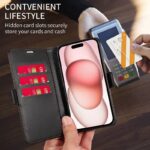 iPhone15 手帳型ケース 15Pro PUレザー ケース iPhone15Pro max PU合成革 レザー ケース スマホケース 全6色 SKU:IPC06172024003 - Image 14