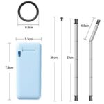 伸縮式 ストロー ステンレス 洗浄用ブラシ付属 エコ 伸縮 繰り返し ステンレスストロー 全6色 SKU:IPC06242024011 - Image 8