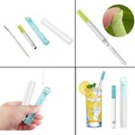 伸縮式 ストロー ステンレス 洗浄用ブラシ付属 エコ 伸縮 繰り返し ステンレスストロー 全3色 SKU:IPC06242024012 - Image 5