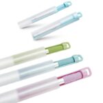 伸縮式 ストロー ステンレス 洗浄用ブラシ付属 エコ 伸縮 繰り返し ステンレスストロー 全3色 SKU:IPC06242024012 - Image 2