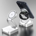 Qi2 3in1ワイヤレス充電器 折れ畳式 Apple watch &Air Pods充電充電可能  ワイヤレス充電 スタンド機能 PD15W 快速充電器 magsafe充電器 全2色 SKU:IPC06242024014