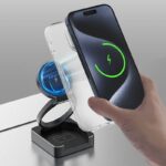 Qi2 3in1ワイヤレス充電器 折れ畳式 Apple watch &Air Pods充電充電可能  ワイヤレス充電 スタンド機能 PD15W 快速充電器 magsafe充電器 全2色 SKU:IPC06242024014 - Image 10