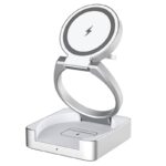 Qi2 3in1ワイヤレス充電器 折れ畳式 Apple watch &Air Pods充電充電可能  ワイヤレス充電 スタンド機能 PD15W 快速充電器 magsafe充電器 全2色 SKU:IPC06242024014 - Image 6