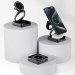 Qi2 3in1ワイヤレス充電器 折れ畳式 Apple watch &Air Pods充電充電可能  ワイヤレス充電 スタンド機能 PD15W 快速充電器 magsafe充電器 全2色 SKU:IPC06242024014 - Image 4