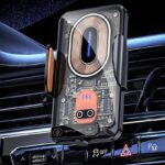 エアコン吹き出し口 ワイヤレス充電器 120W ワイヤレス充電器 スマホ ワイヤレス急速充電器 ワイヤレス充電器 MagSafe対応 車載ホルダー充電器 SKU:IPC06242024015