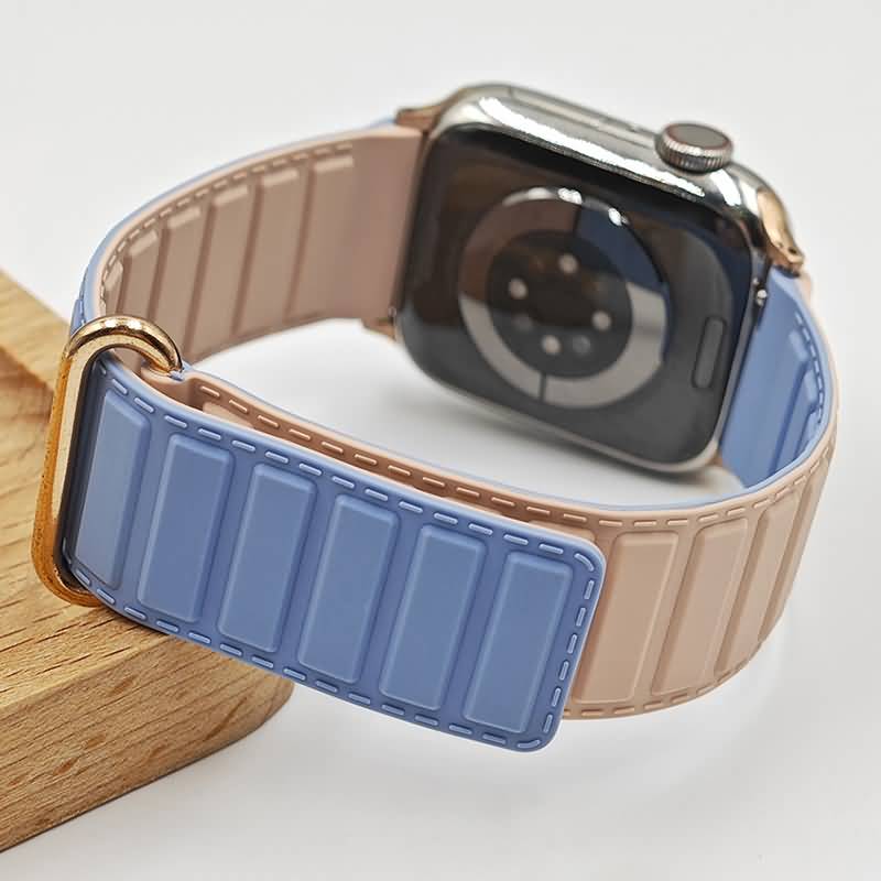 IPC06242024093-02.jpg 42/44/45/49mm シリコン製 ベルト マグネット式 アップルウォッチ バンド ベルト Apple watch 38/40/42/44mm 交換ベルト 全15色 SKU:IPC06242024093 - Image 1