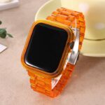 Apple Watch 38/40/41mm 樹脂アップルウォッチ バンド +カバー Apple Watch42/44/45mm 腕時計バンド アップル ウォッチ ベルト 全6色 SKU:IPC06262024008