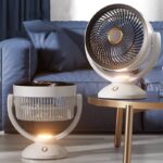 壁掛け扇風機 F-198  4段階風量調整 卓上扇風機 アウトドア ファン ミニ扇風機 熱中症対策 SKU:IPC07052024016 - Image 2