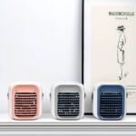 卓上扇風機 冷風扇風機  ミニ加湿器 静電気防止 300mL容量 超静音 デスクファン  熱中症/夏対策 テーブルファン 全2色 SKU:IPC07052024018 - Image 4