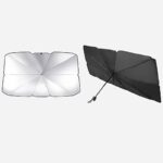 傘式 車用サンシェード  日よけ サンシェード  取り付け簡単 S/Lサイズ 日よけ遮光 遮熱UVカット 車種汎用 カー用品 全2色 SKU:IPC07052024023 - Image 9