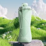折り畳み ボトル シリコン ウォーターボトル  水筒 600ml サイクル ソフト ボトル  アウトドア 全4色 SKU:IPC07052024027 - Image 14
