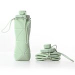 折り畳み ボトル シリコン ウォーターボトル  水筒 600ml サイクル ソフト ボトル  アウトドア 全4色 SKU:IPC07052024027 - Image 2